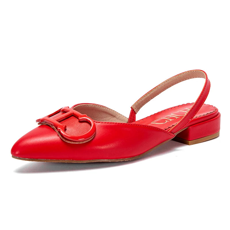 Summer Women's New 2024 Women's Low Heel Sandals Fashion Solid Color Simple Women's New Sandals