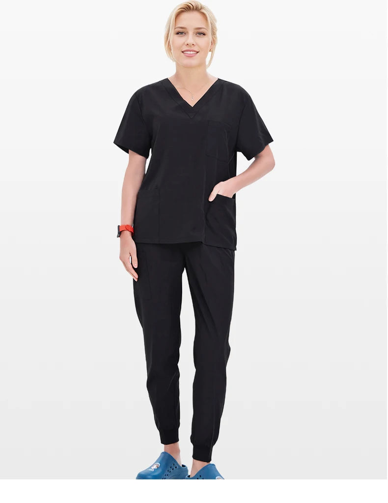 Summer Medical Scrubs Hospital Uniforms Doctor Nurse Workwear 4-way Stretch Pet Clinic Nursing Suits Dentist Working Clothes S21