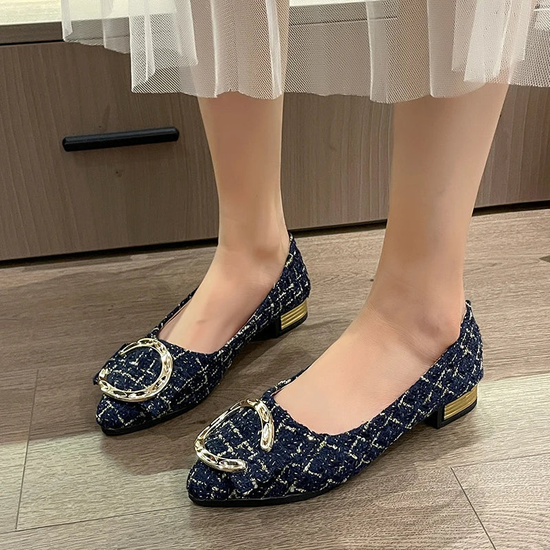 New Women's Shoes Pumps Spring Autumn Casual Women's Fashion Comfortable Pointed Shoes Women's Zapatillas Mujer