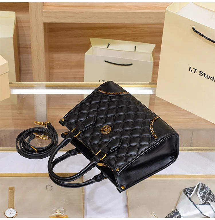 Women's handbag, genuine leather handbag, women's 2024 new summer high-end high-capacity designer crossbody bag