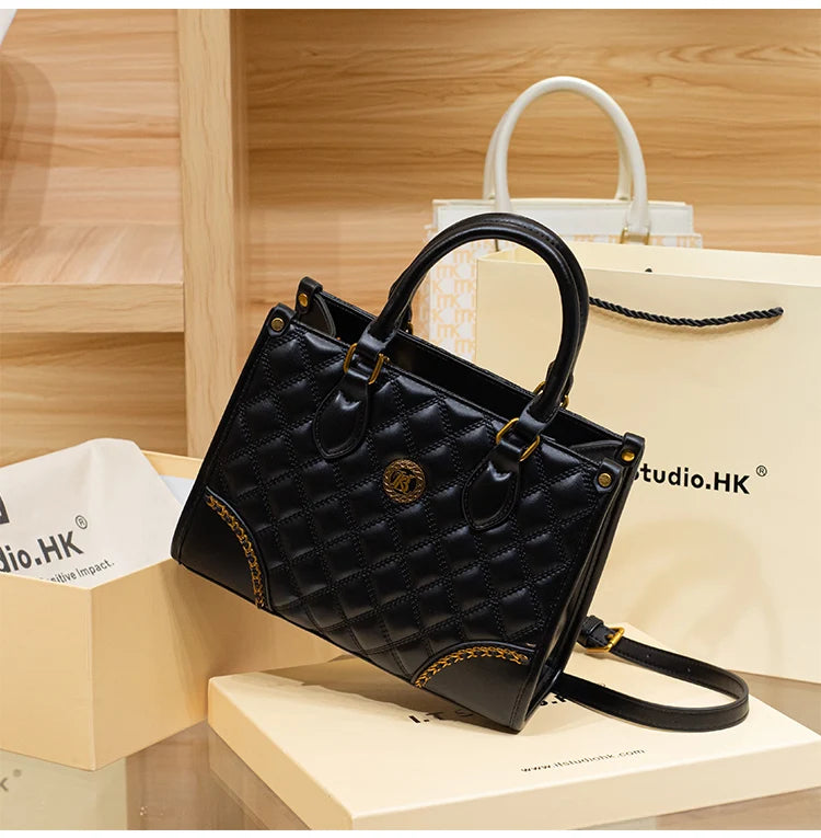 Women's handbag, genuine leather handbag, women's 2024 new summer high-end high-capacity designer crossbody bag