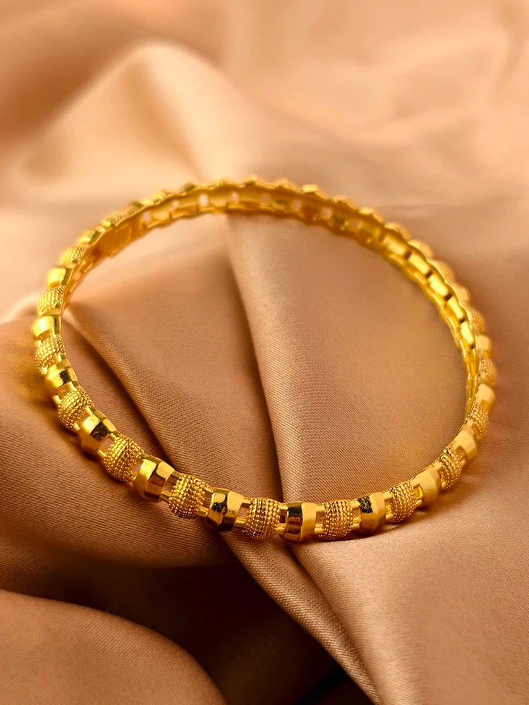 Dubai Gold Plated 24K Bangles for Women Jewelry Exaggerated Style Bracelets Banquet Party Bijoux Nigeria Wedding