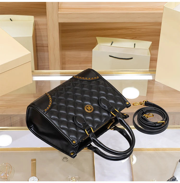 Women's handbag, genuine leather handbag, women's 2024 new summer high-end high-capacity designer crossbody bag