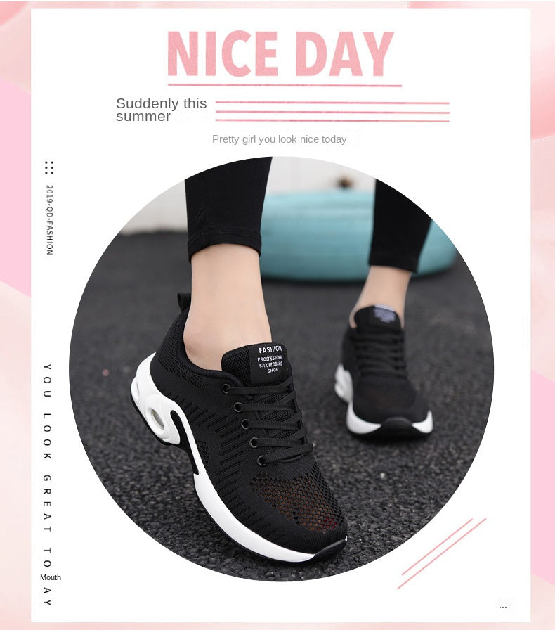 Women Sneakers Lightweight Knitted Shoes Women Casual Flats Shoes Female Tennis Shoes Non-Slip Women Sport Shoes