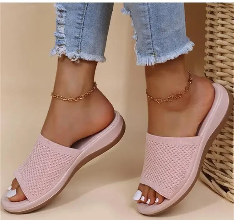 Woman Sandals Shoes Summer Party Women's Sandals Outdoor Women's Shoes Soft Sandals Ladies Slip On Slipper Female Footwear