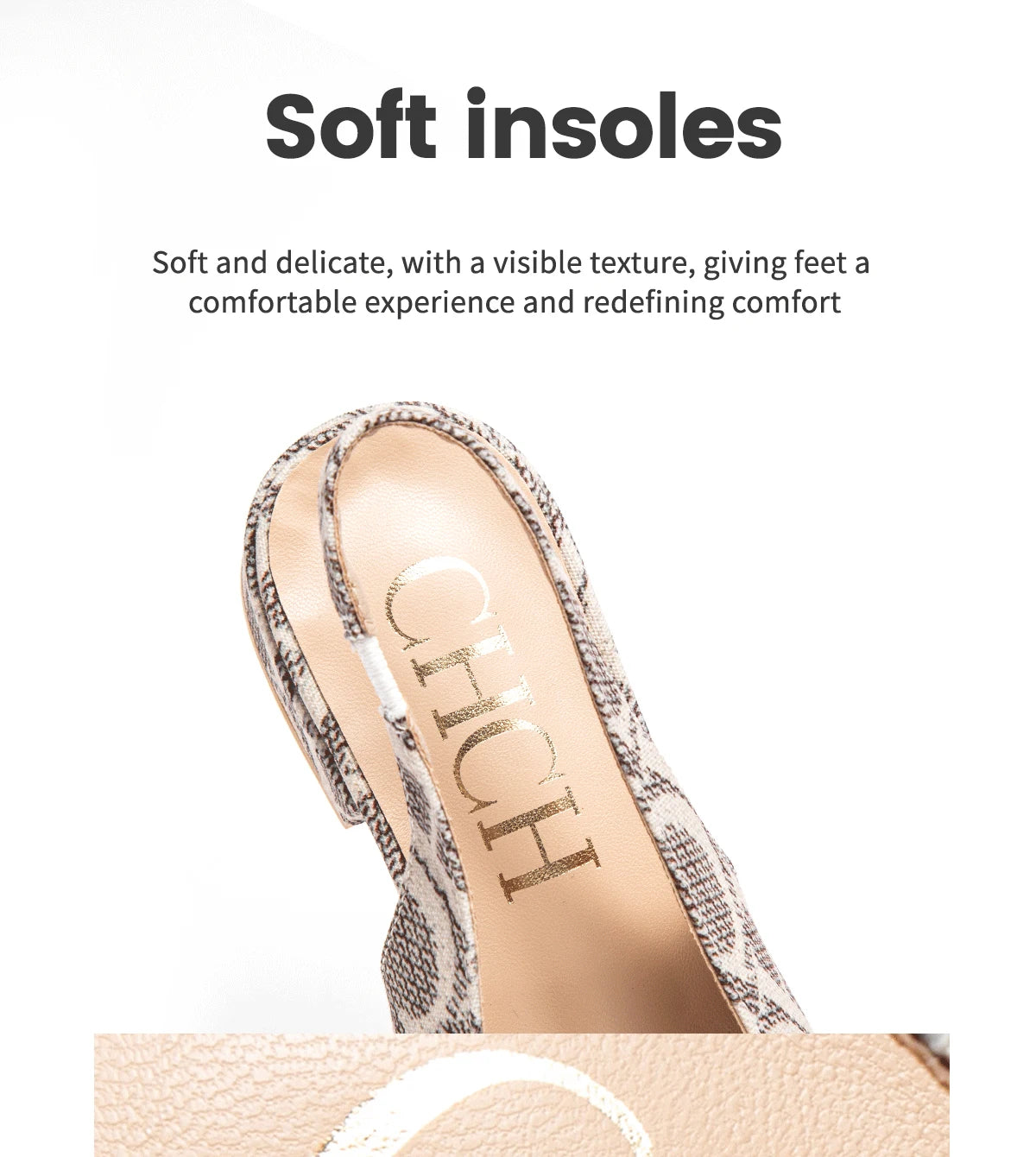 Classic Style Fashion Women's Heeled Single Shoes Wear Comfortable Letter Print Design Retro Versatile