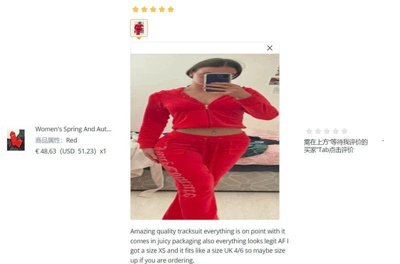 2 Pieces of Women's Outfit 2025 Fall Winter Women's Tracksuit Crystal Hoodies and Pant Sets Y2K Velvet Tracksuit
