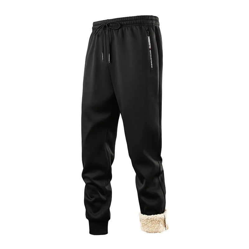 Men's Fleece Tracksuit Set Hooded Jacket + Pants Winter Warm Sherpa Lining Sports Suit Casual Outfit Eurban Style Workout Set