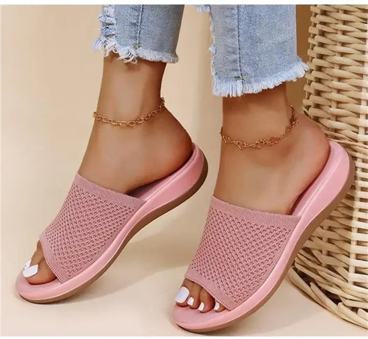 Woman Sandals Shoes Summer Party Women's Sandals Outdoor Women's Shoes Soft Sandals Ladies Slip On Slipper Female Footwear
