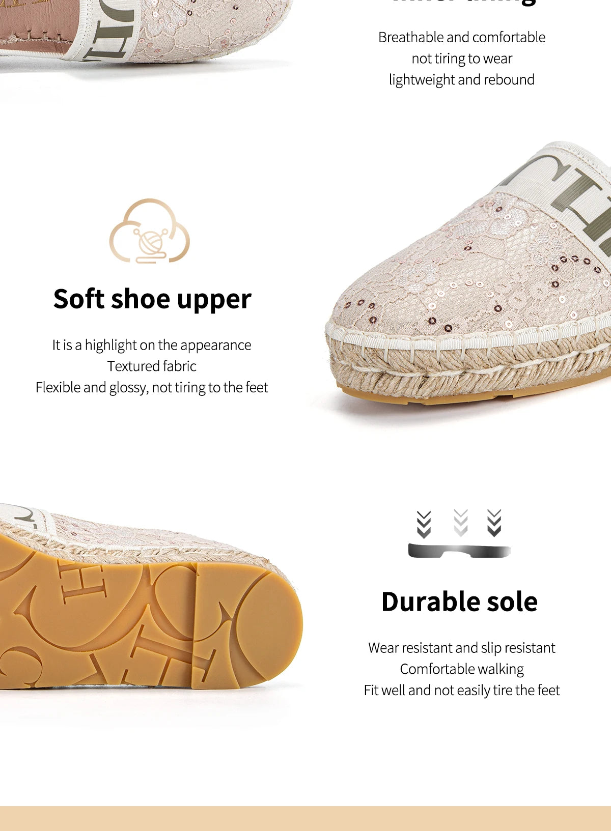 Lightweight and Comfortable Fishing Shoes for Women, Casual Retro Fashion, Durable Flat Sole, Grass Knitted Bottom Design