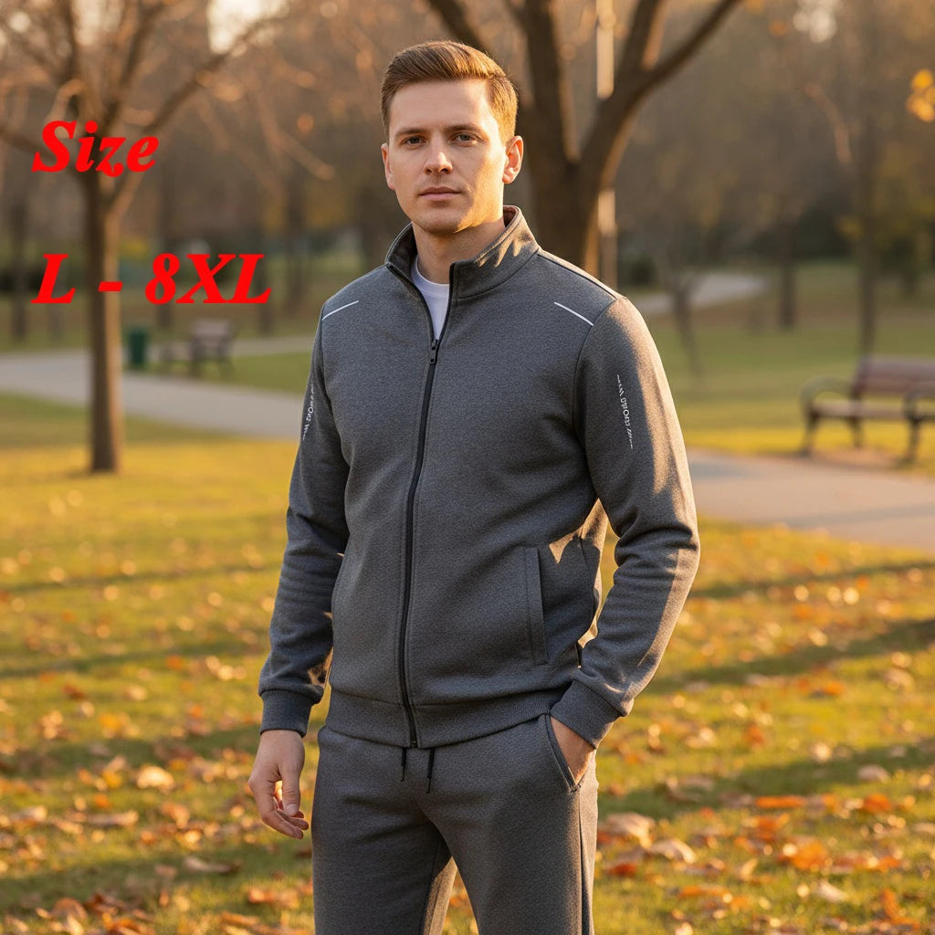 Men Sportwear Sets Fashion Autumn Spring Sporting Suit Sweatshirt +Sweatpants Mens Clothing 2 Pieces Sets Slim Tracksuit hoodies