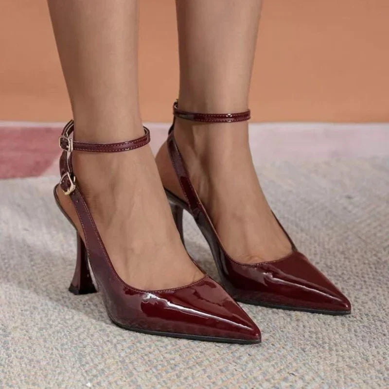 2025 New Women Sandals Fashion Pointed Toe Singbacks Shoes Ladies Outdoor Elegant High Heels Stripper Sandals Sandalias De Mujer