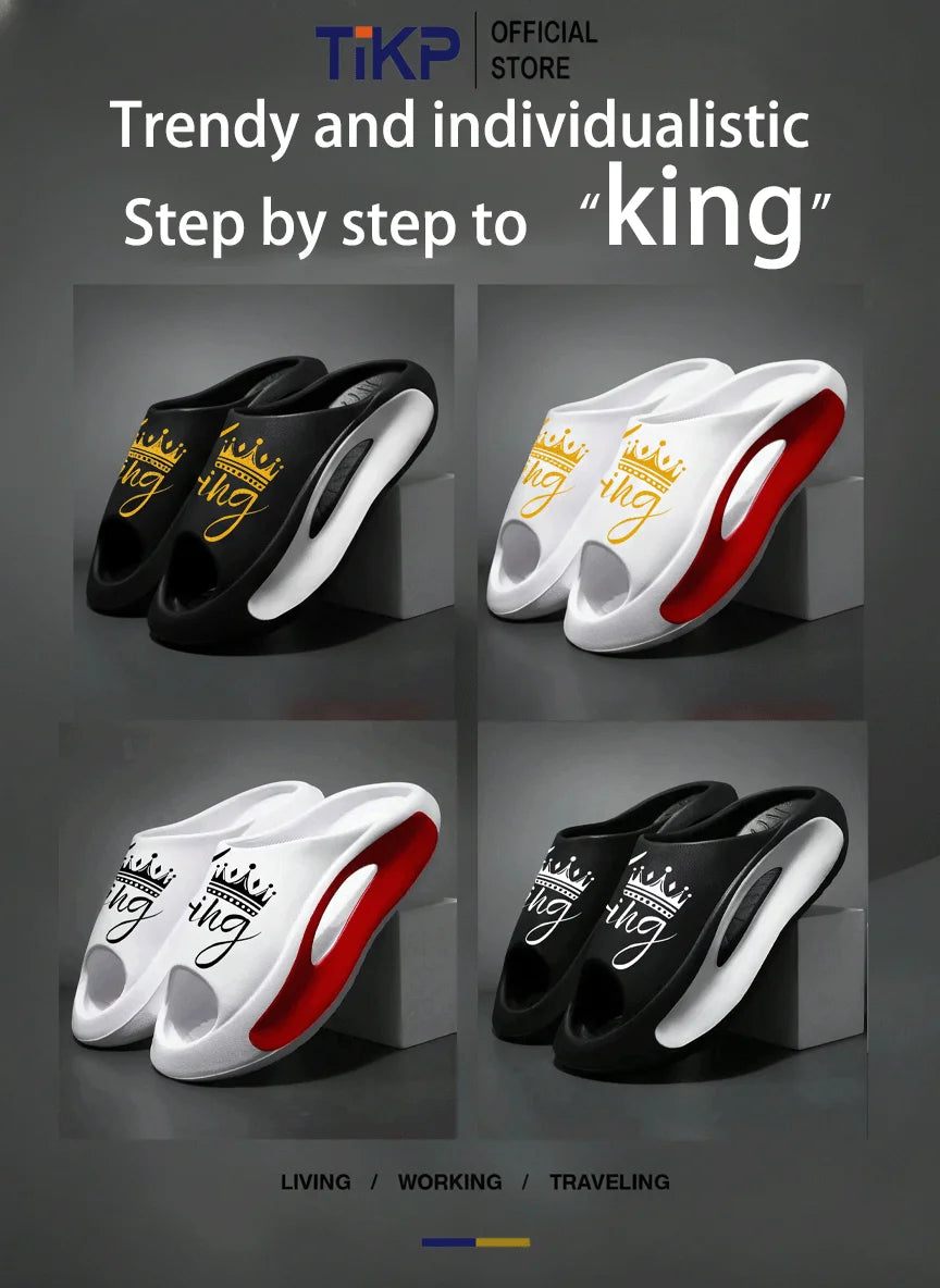 Men's and Women's Slippers Fashion Non-Slip Couple Slippers Eva 2 Colors 36-45