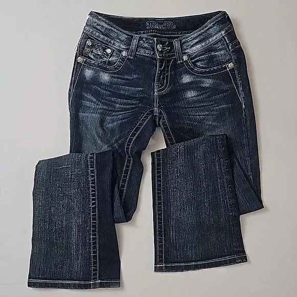 Vintage Goth Harajuku Jeans Y2K Streetwear Clothes Womens Pocket Sequin Washed Blue Slim-fit Jeans Sexy Girls Low-waist Trousers