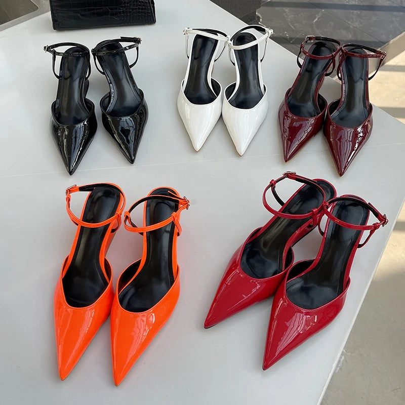Fashion Wedges Shoes For Women Pointed Toe Female Footwear New 2026 Casual Ladies High Heels Sandals Slingbacks Heel Pumps