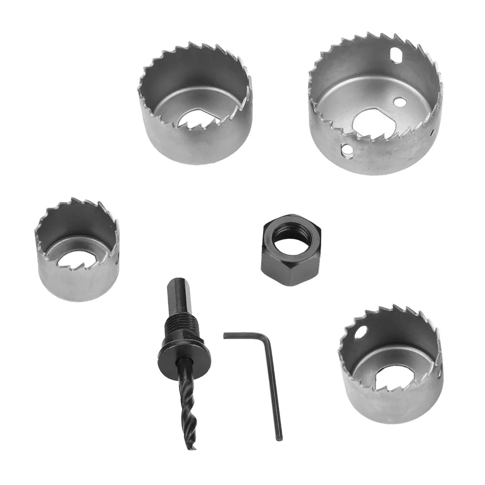 Hole Saw Drill Bit 1 set 32/38/44/54mm High Carbon Steel Hole Saw Drill Bit Cutter Tool for Woodworking Woodworking Hole saw