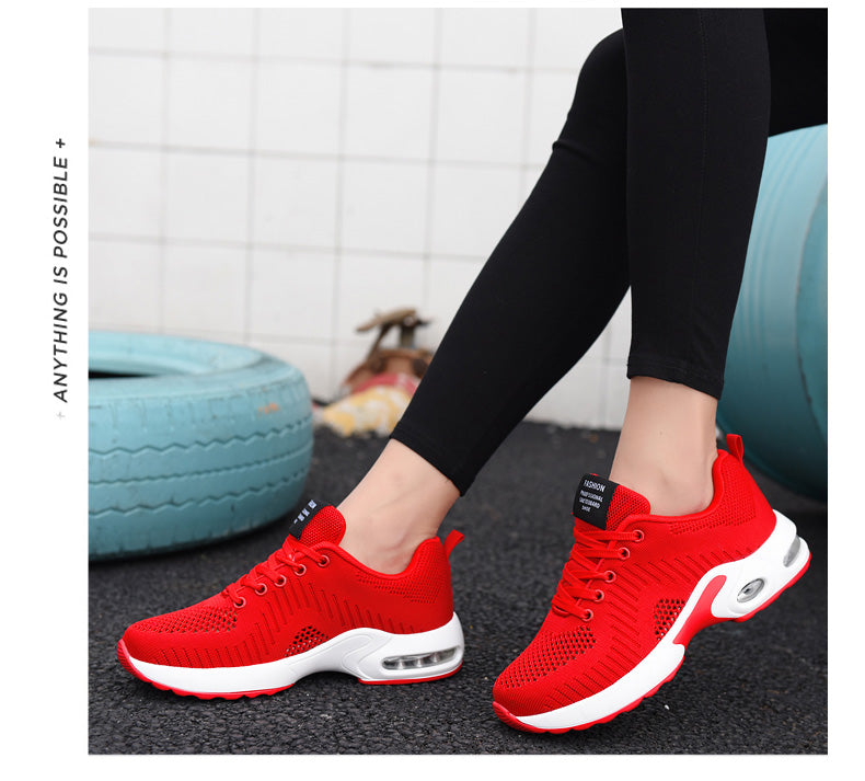 Women Sneakers Lightweight Knitted Shoes Women Casual Flats Shoes Female Tennis Shoes Non-Slip Women Sport Shoes