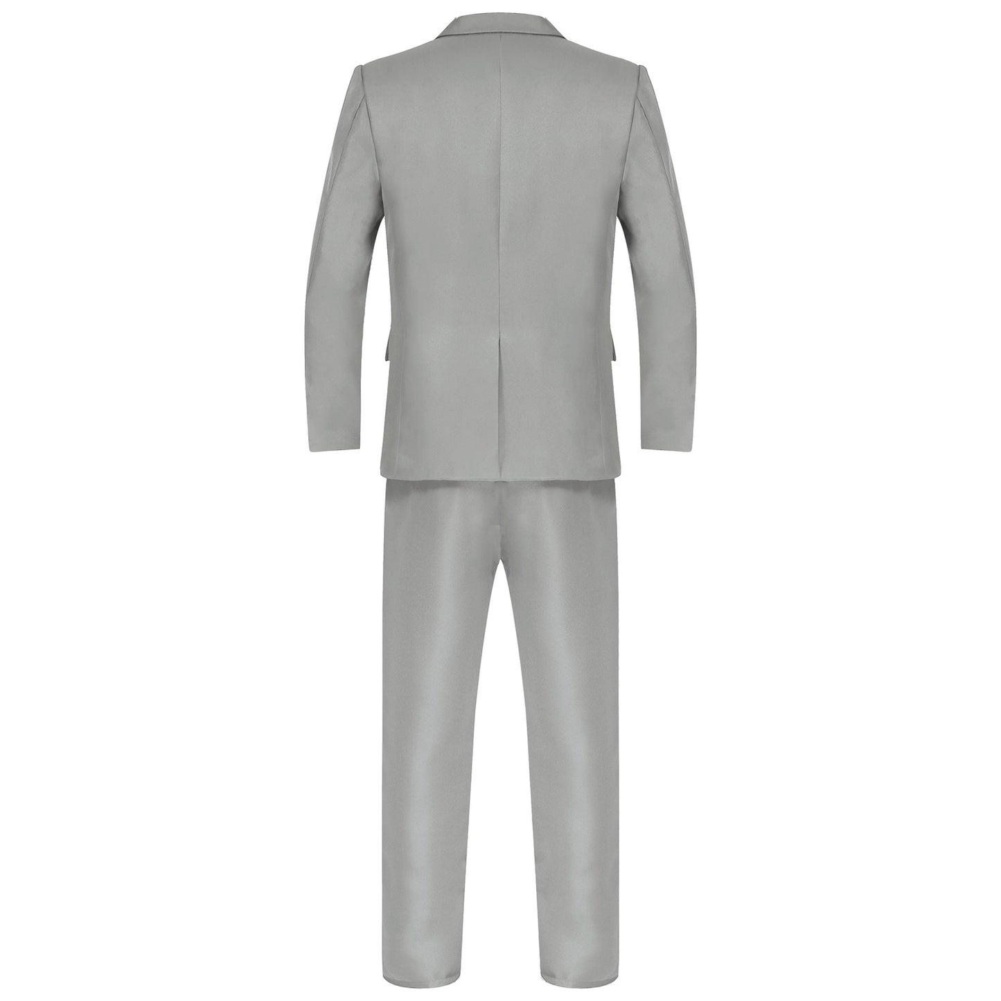 Men Gentleman Suit 2Pcs Formal Uniform Long Sleeve Lapel Blazer Jacket with Pants Office Meetings Business Wedding Party Outfits