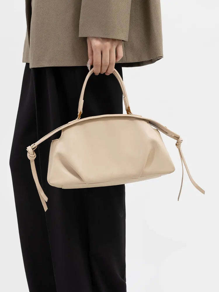 New Women's Bags, Fashionable and Simple Handbags, Niche High-End Shoulder Bags, Versatile Casual Bags for Commuting, Large-Capacity Tote Bags, Soft Leather Crossbody Bags