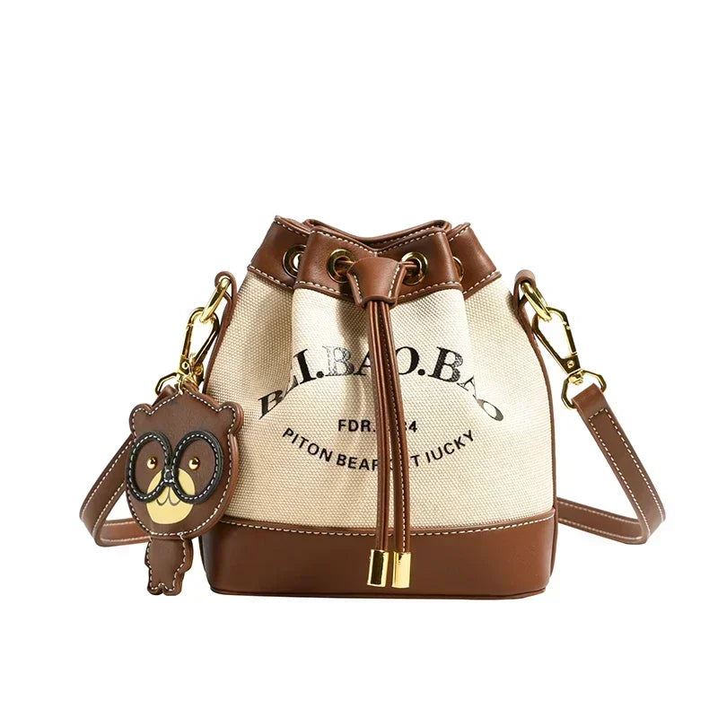 Drawstring Bucket Bag Large Capacity Women's Handheld Crossbody Messenger Bag Large Capacity Handheld Shoulder Armpit Bag