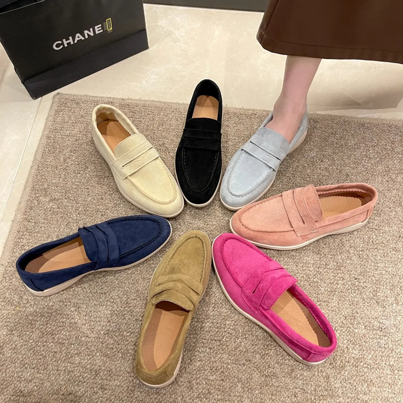 Women's Low Top Shoes 2025 Spring and Autumn New Casual Comfort Loafers High Quality Solid Flat Shoes Zapatos De Mujer