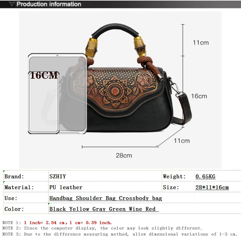 Retro Shoulder Bag Women Handbag High-quality 3D Printed Diagonal Crossbody Classic Office Not Too Big or Too Small Bag Luxury