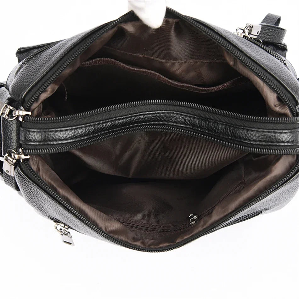 Women Embroidery Tote Bag High Quality Leather Ladies Handbags 2024 Women Shoulder Bag Small Crossbody Bags For Women Sac a Main
