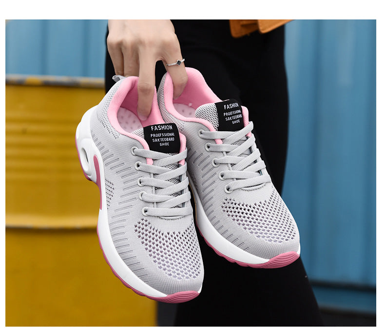 Women Sneakers Lightweight Knitted Shoes Women Casual Flats Shoes Female Tennis Shoes Non-Slip Women Sport Shoes