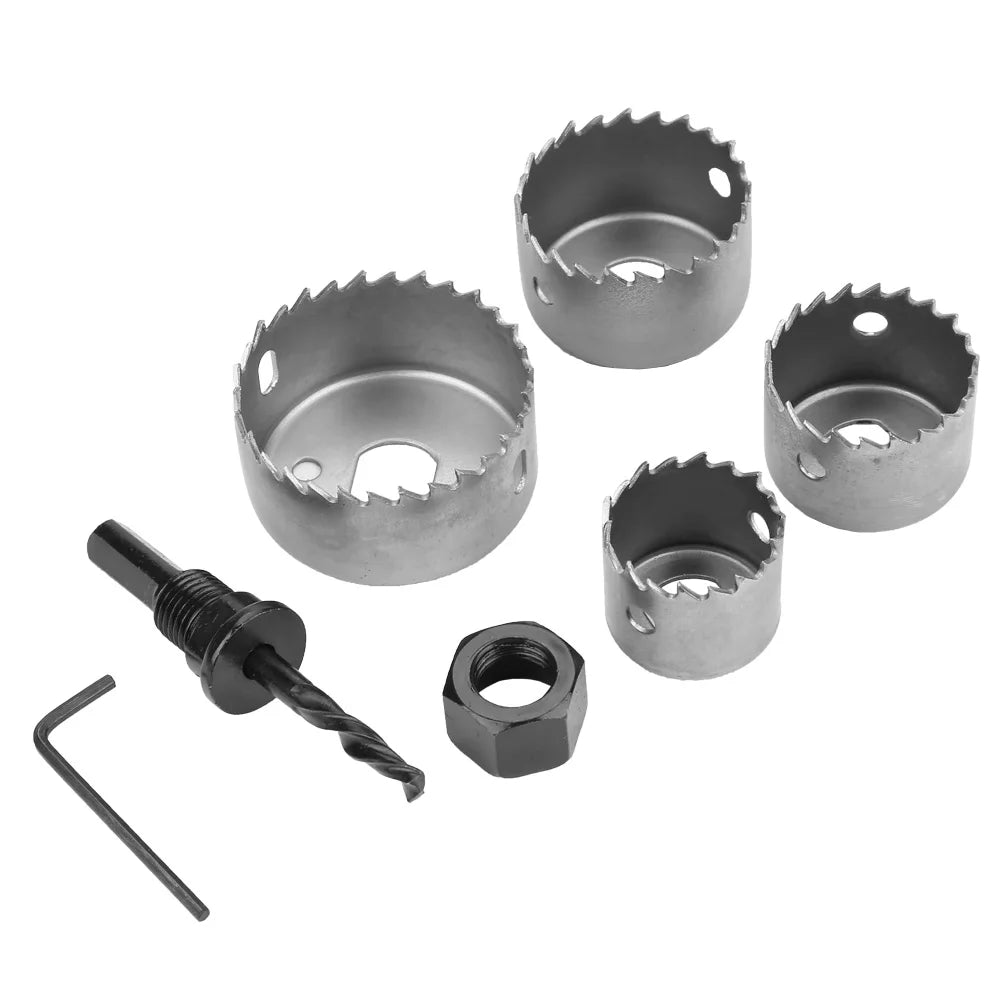 Hole Saw Drill Bit 1 set 32/38/44/54mm High Carbon Steel Hole Saw Drill Bit Cutter Tool for Woodworking Woodworking Hole saw