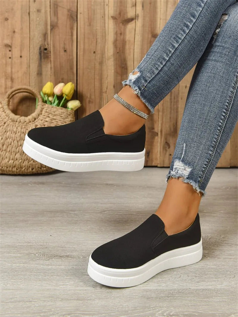 Shoes for Women Spring Leisure Sneakers New Womens Lazy Footwear Lightweight Thick Sole Platform Women Shoes Size 36-43