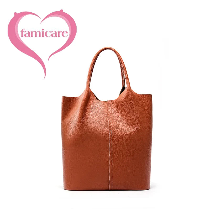 Women's Handbag 2025 New Top Grain Leather Boston Bag Unique Shoulder Crossbody Bag Vintage Commuting Versatile Handheld Tote