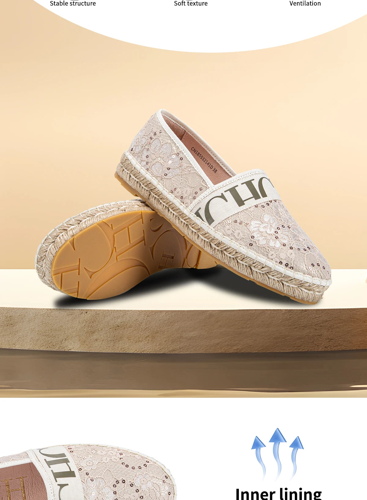 Lightweight and Comfortable Fishing Shoes for Women, Casual Retro Fashion, Durable Flat Sole, Grass Knitted Bottom Design