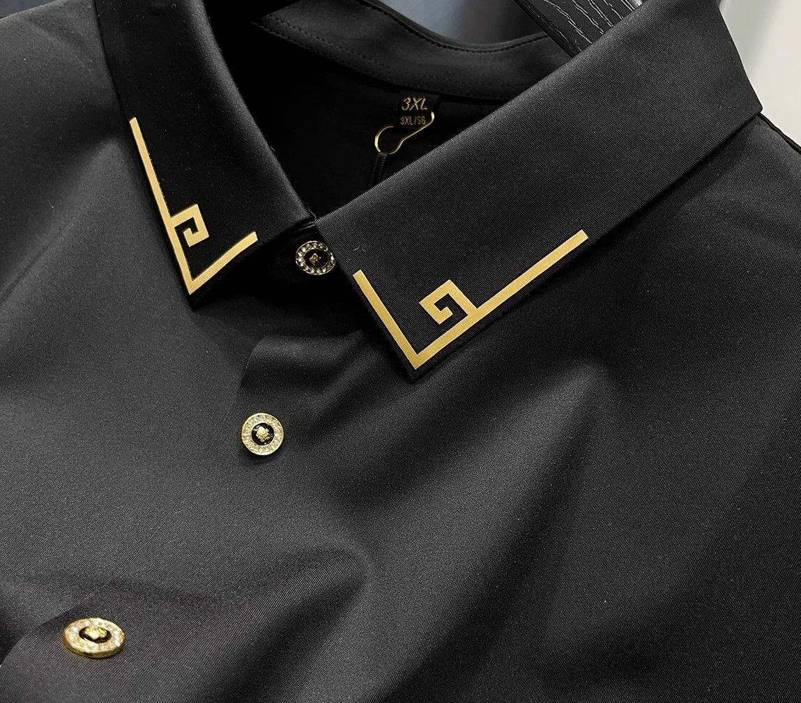 New Men's Slim Fit Long Sleeve Button Down Dress Shirt White Business Casual Lightweight High End