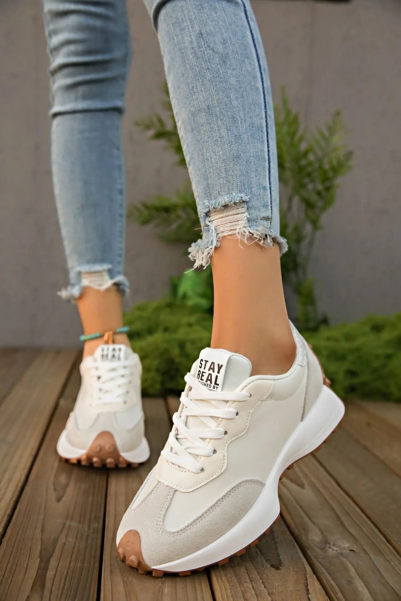 Women Sneakers Causal Walking Shoes Woman Autumn Fashion Lace Up Sports Platform Shoes Outdoor Non-slip Running Shoes