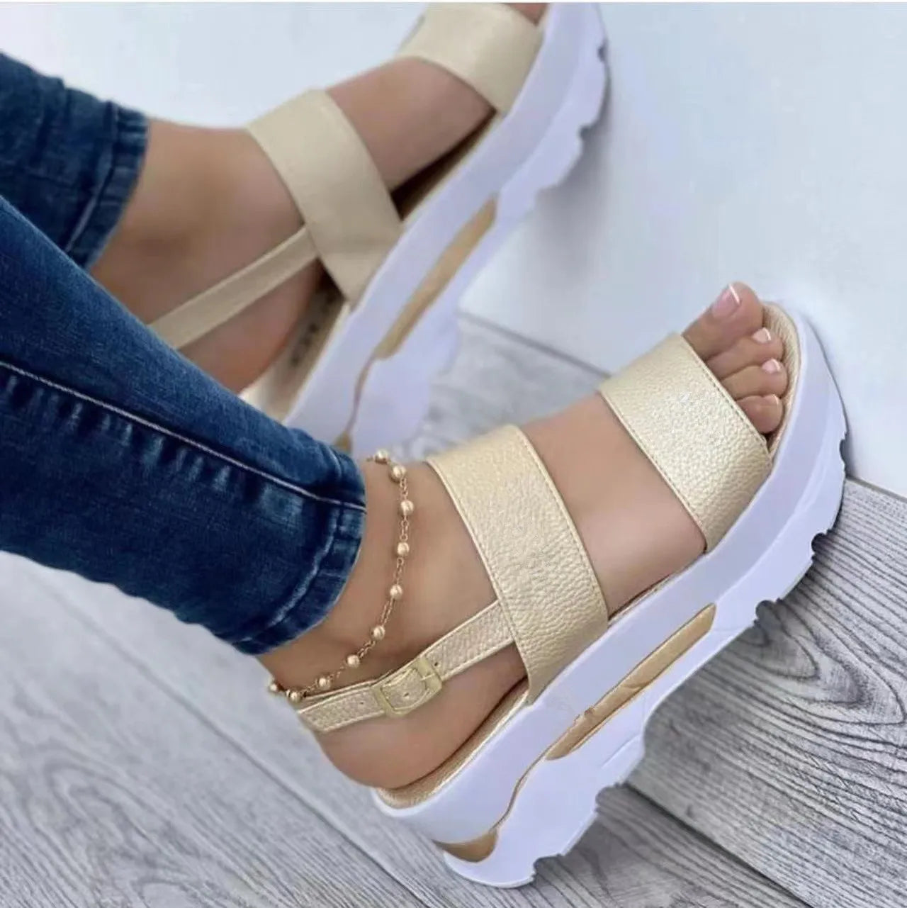 Women 2022 New Sandals  Platform Sandals Summer Shoes Women Heels Sandalias Mujer Lightweight Wedges Shoes Platform Heels Sandal