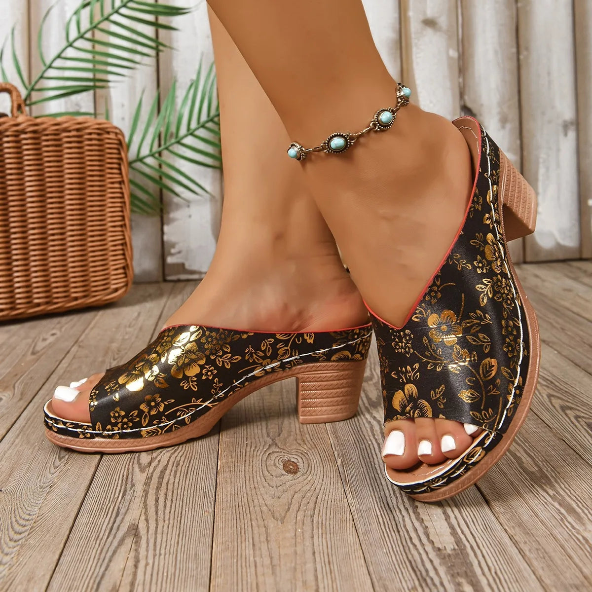 Women Shoes Fashion Sandals Wedge Women Shoe Open Toe Slide Women's Sandals Beach Footwear Female Slippers Zapatos De Mujer