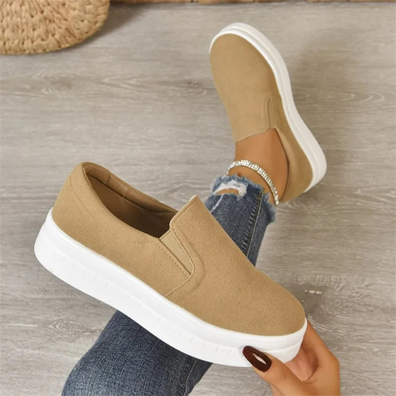 Shoes for Women Spring Leisure Sneakers New Womens Lazy Footwear Lightweight Thick Sole Platform Women Shoes Size 36-43