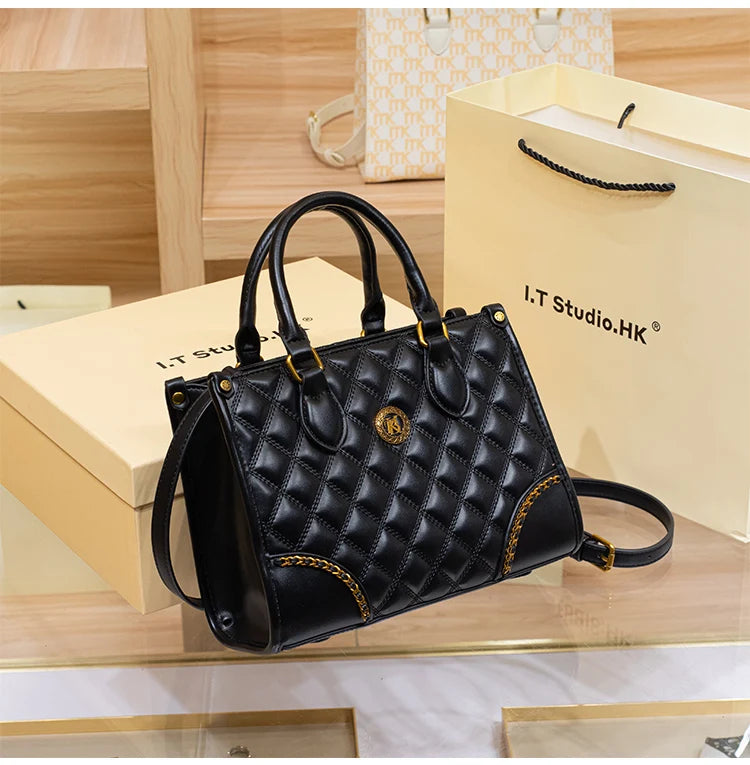 Women's handbag, genuine leather handbag, women's 2024 new summer high-end high-capacity designer crossbody bag