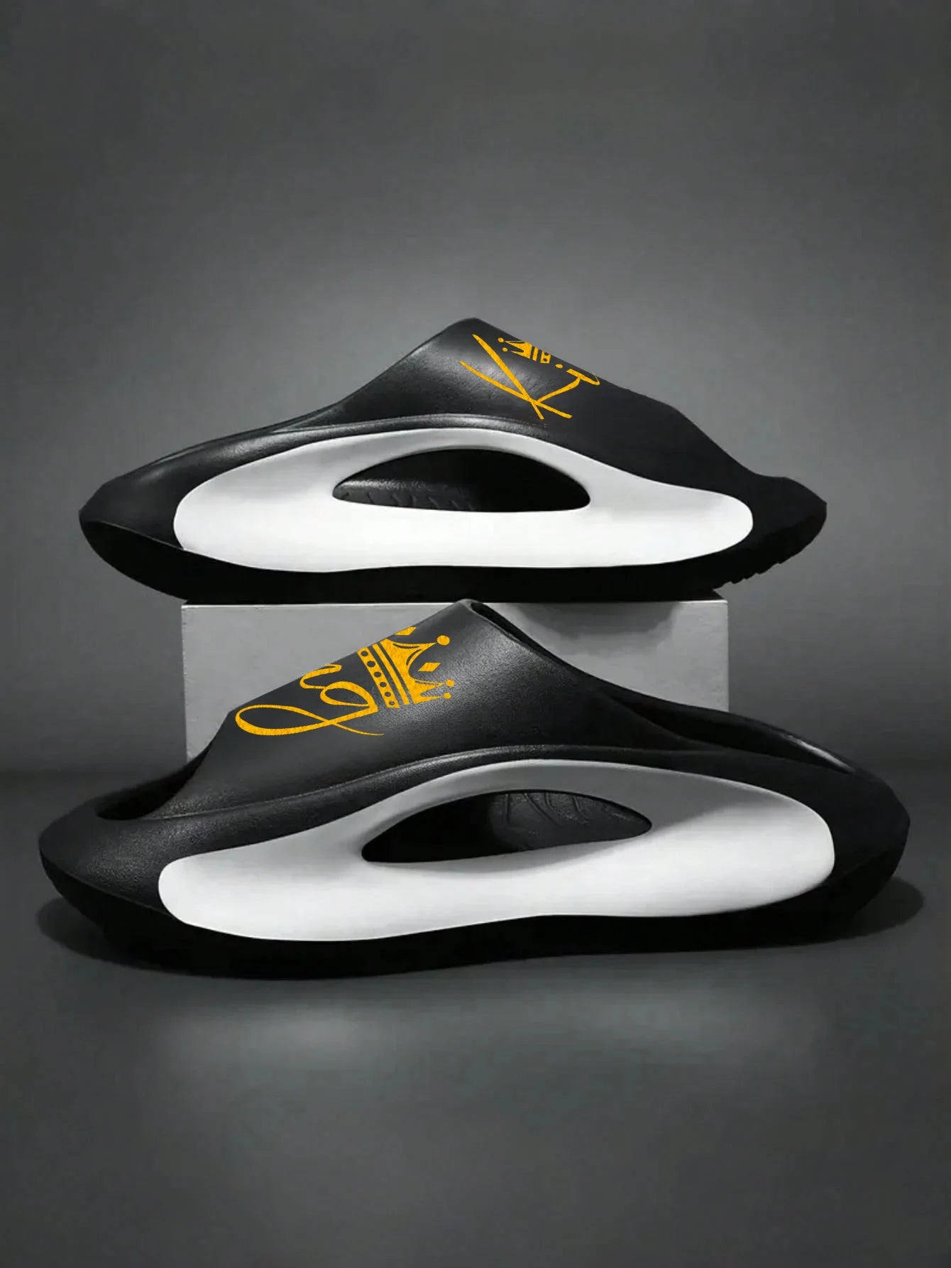 Men's and Women's Slippers Fashion Non-Slip Couple Slippers Eva 2 Colors 36-45