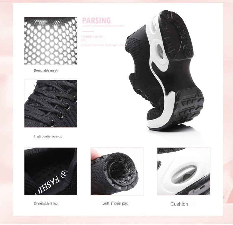 Women Sneakers Lightweight Knitted Shoes Women Casual Flats Shoes Female Tennis Shoes Non-Slip Women Sport Shoes