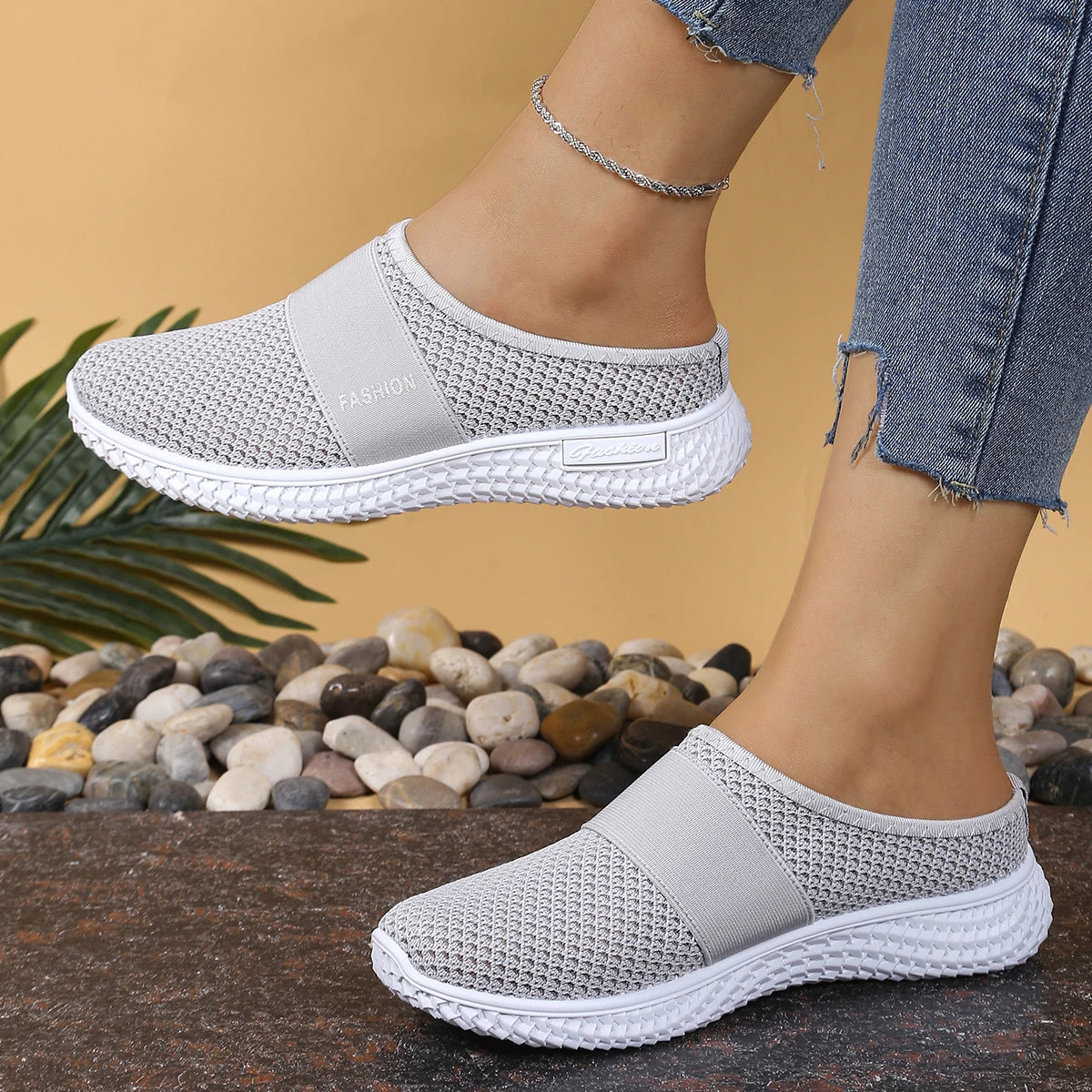 women's shoes Solid Color Mules, women's summer shoes free shippiing shoes Slippers for women Comfortable and breathable