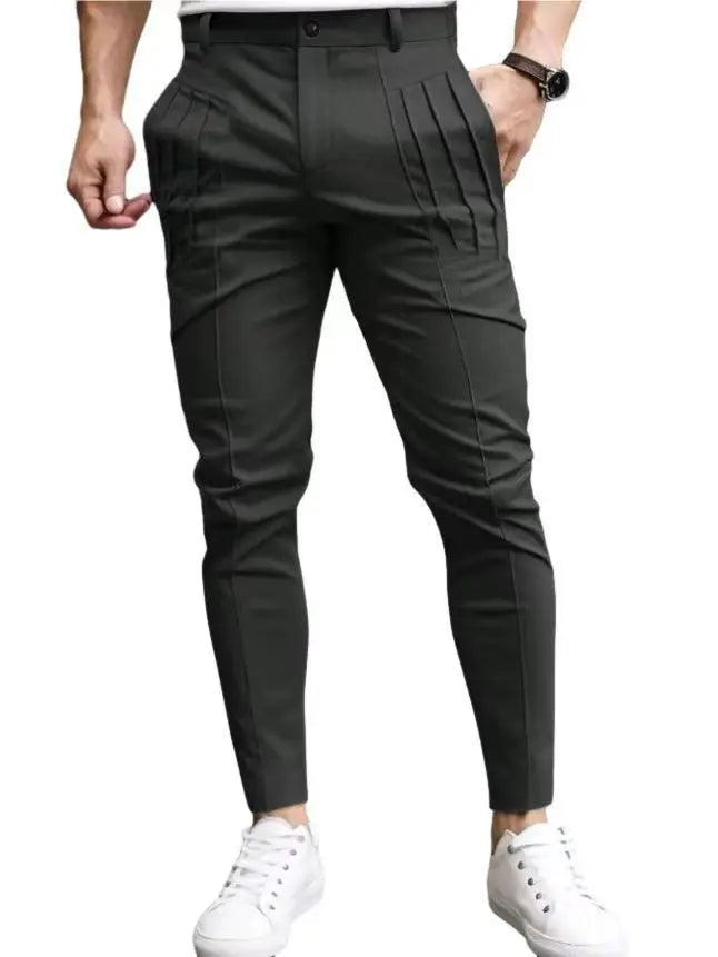 Mens Pleated Designer Pantalon Jogging Hommes Streetwear Clothing 2025 Vintage Skinny Casual Pants Trousers for Men Sweatpants