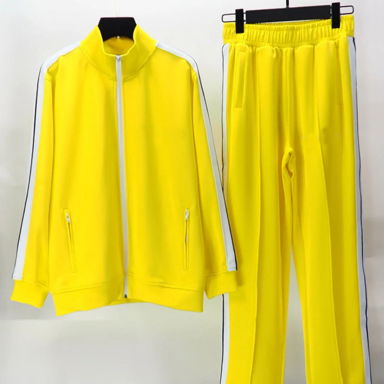 2025 Summer New Casual Suit Men's Lapel Shirt Trouser Two-Piece Comfortable Versatile Sport Suit