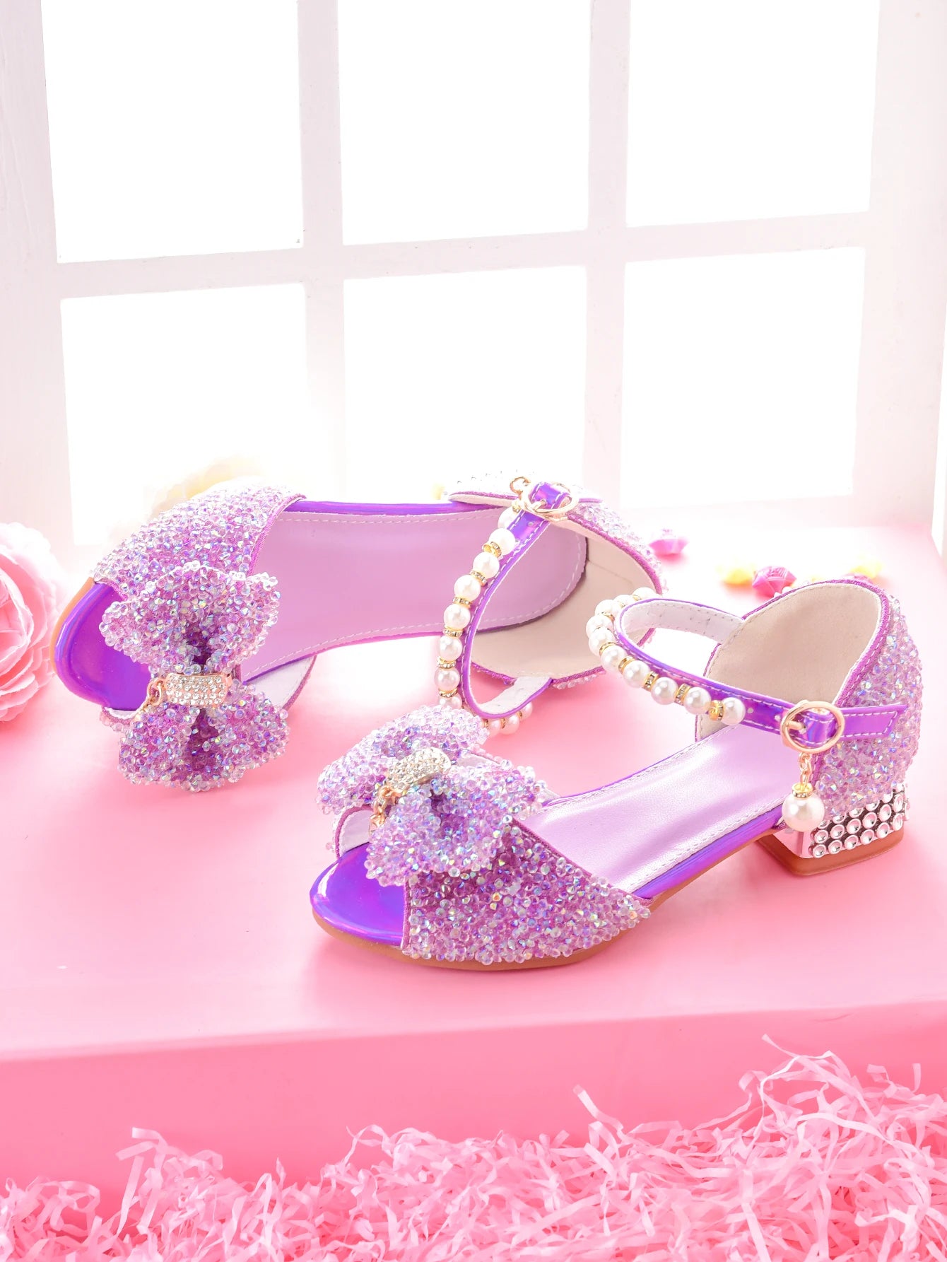 Girls' Dress Sandals For Formal Occasions, Children High Heels For /Models Performance And Fashion Show