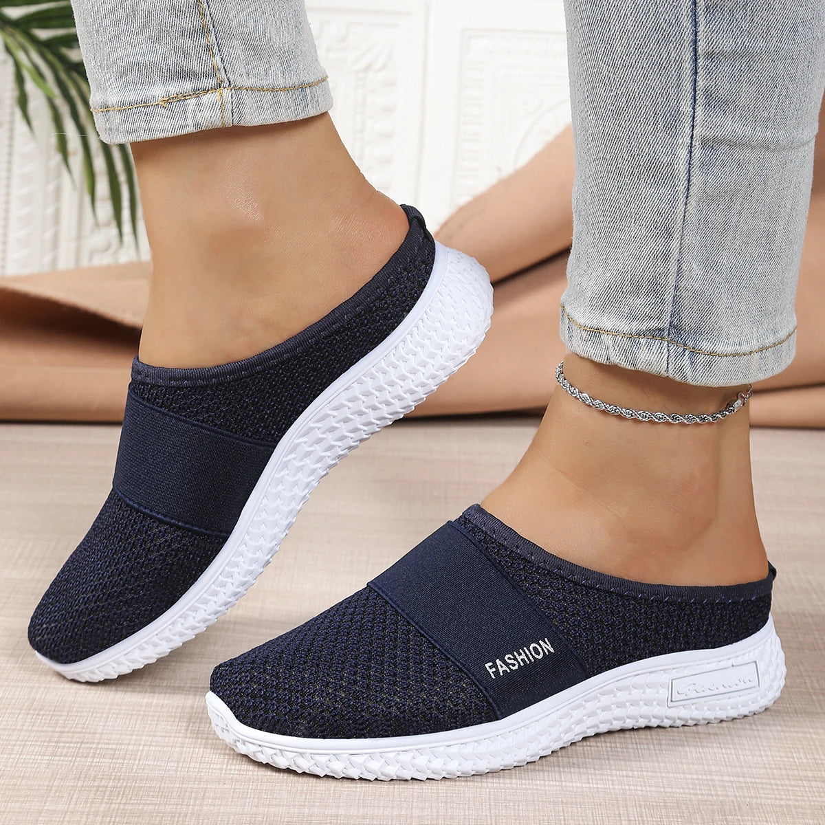 women's shoes Solid Color Mules, women's summer shoes free shippiing shoes Slippers for women Comfortable and breathable