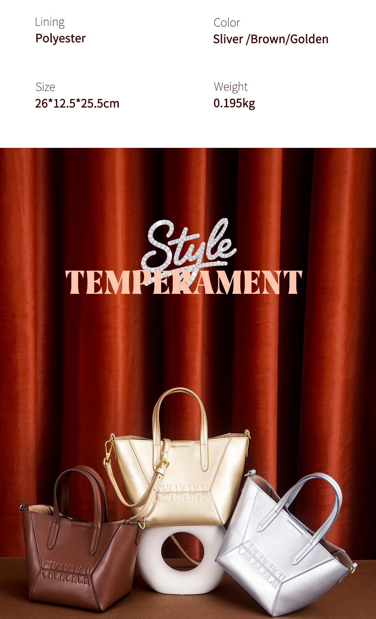 Fashion Women's Large Capacity Handbag 2025 Autumn New Multi Functional Solid Color Women's Shoulder Bag