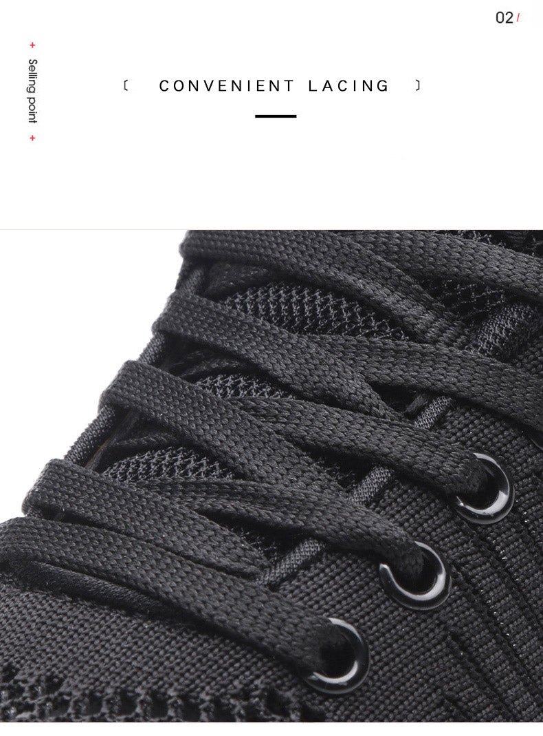 Women Sneakers Lightweight Knitted Shoes Women Casual Flats Shoes Female Tennis Shoes Non-Slip Women Sport Shoes