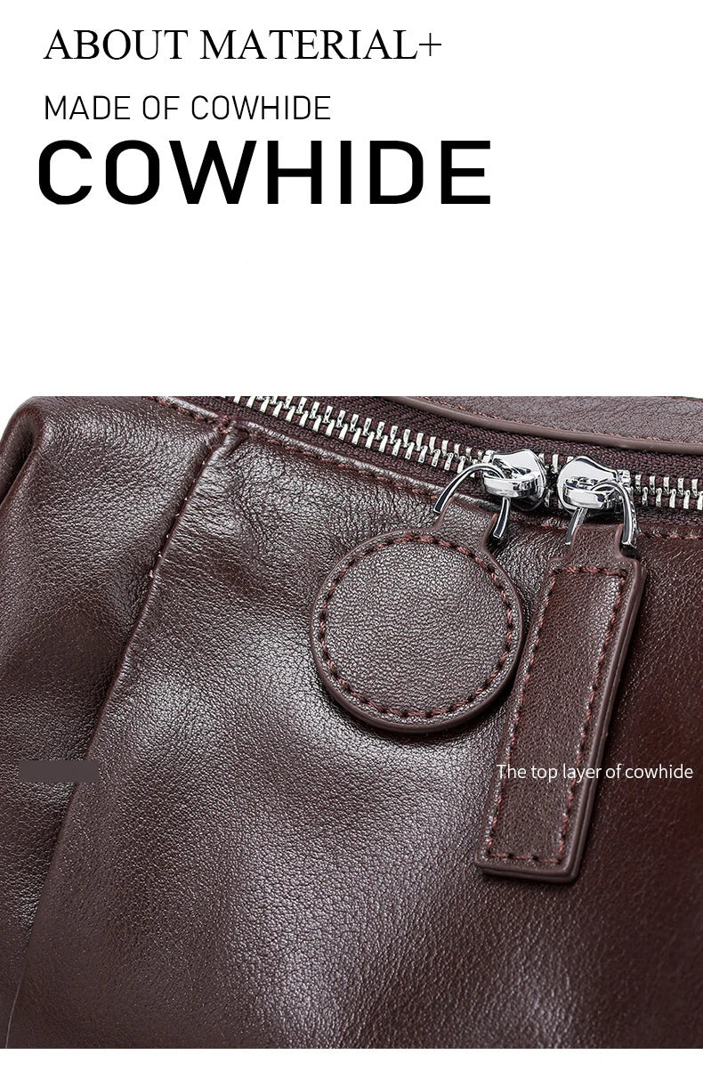 Women's Handbag 2025 New Top Grain Leather Boston Bag Unique Shoulder Crossbody Bag Vintage Commuting Versatile Handheld Tote