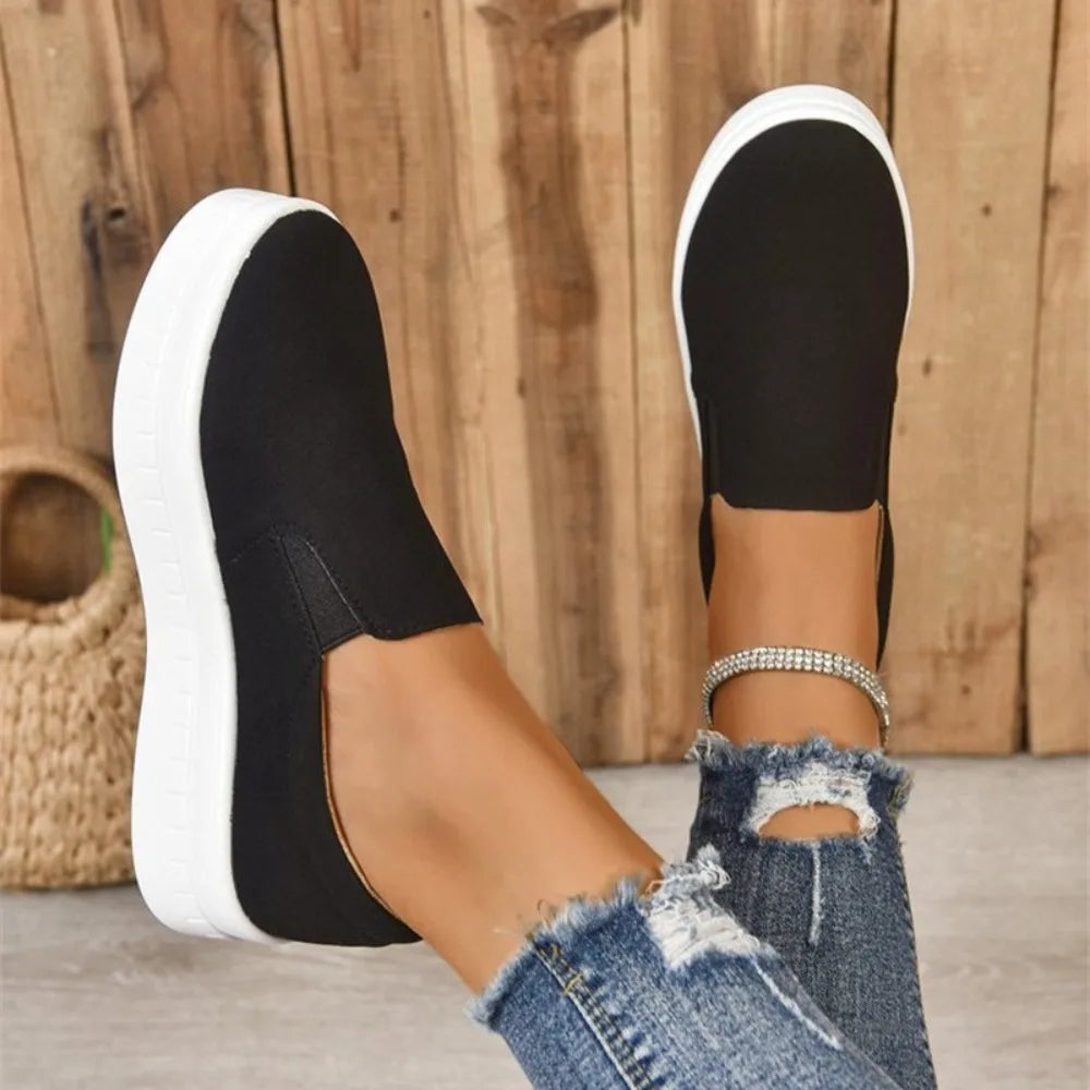 Shoes for Women Spring Leisure Sneakers New Womens Lazy Footwear Lightweight Thick Sole Platform Women Shoes Size 36-43