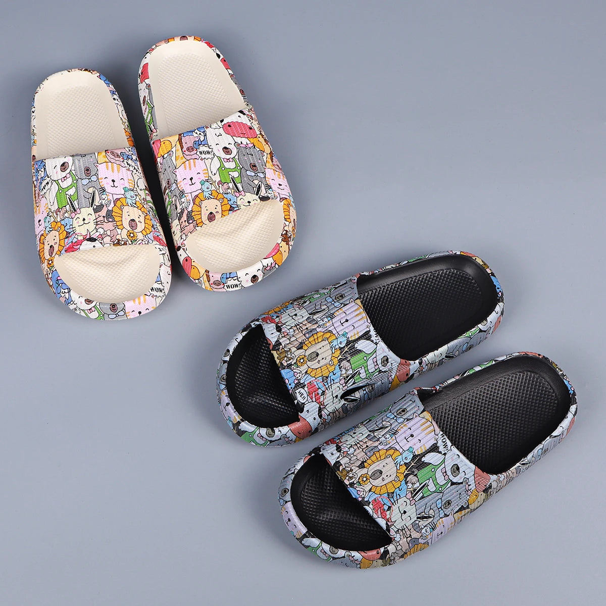 women's summer shoes indoor wear slippers from home platform sandals open toe anti-slip shower slides